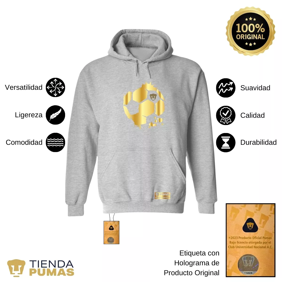 Sudadera para Hombre Hoodie Pumas UNAM Edición Limitada 2