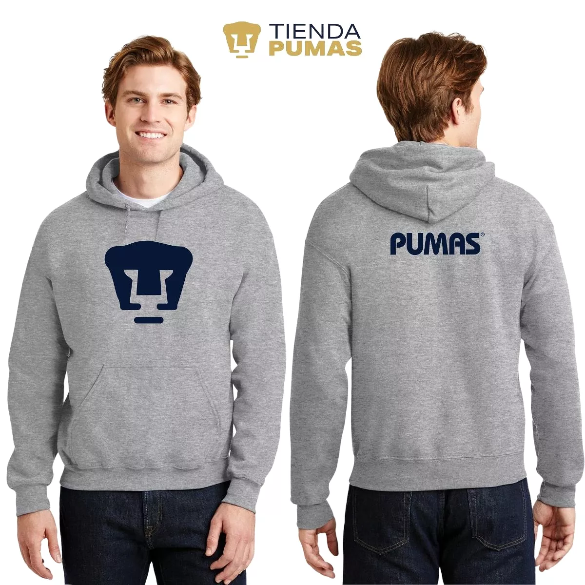 Sudadera para Hombre Hoodie Pumas UNAM Logo Azul