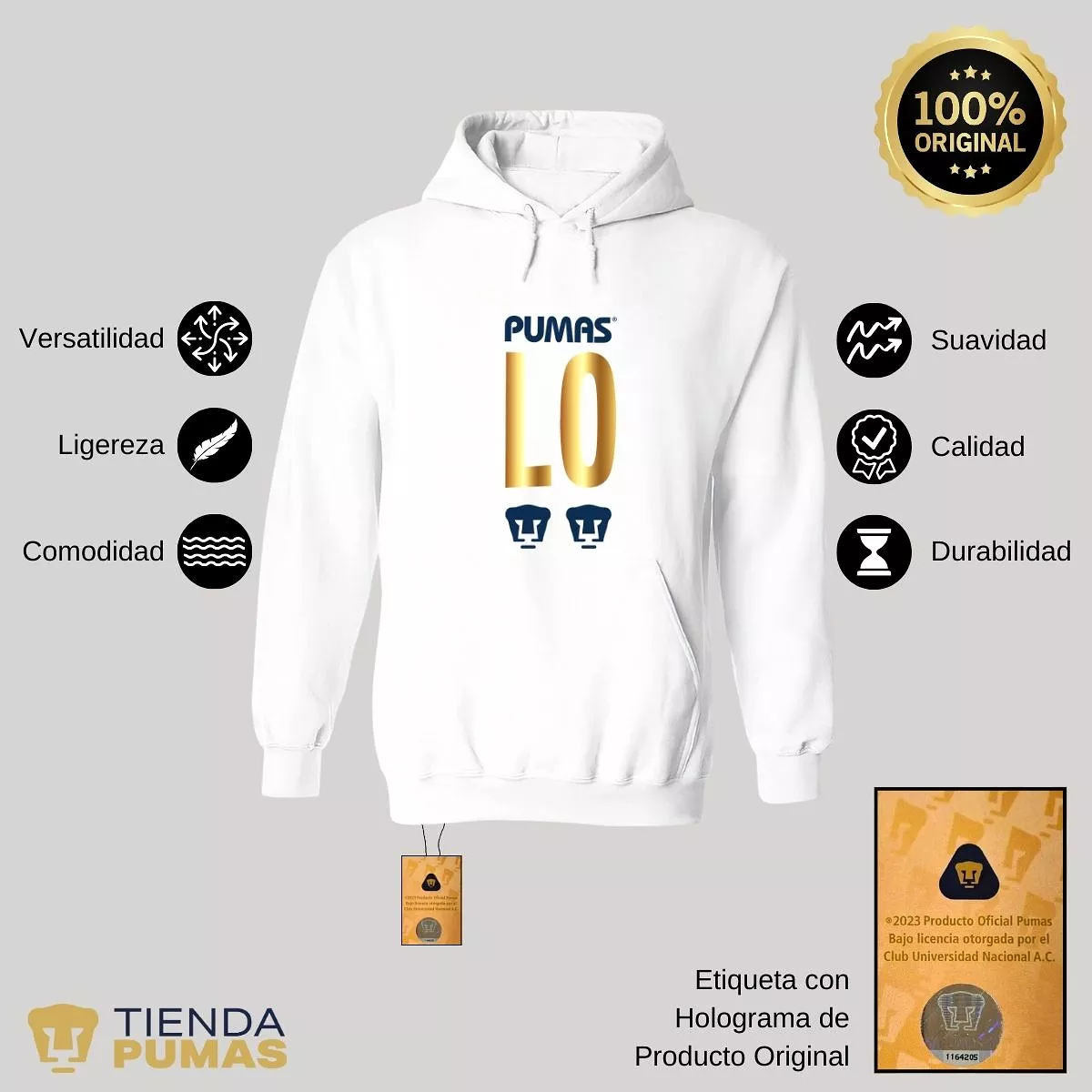 Sudadera para Hombre Hoodie Pumas UNAM Love 1