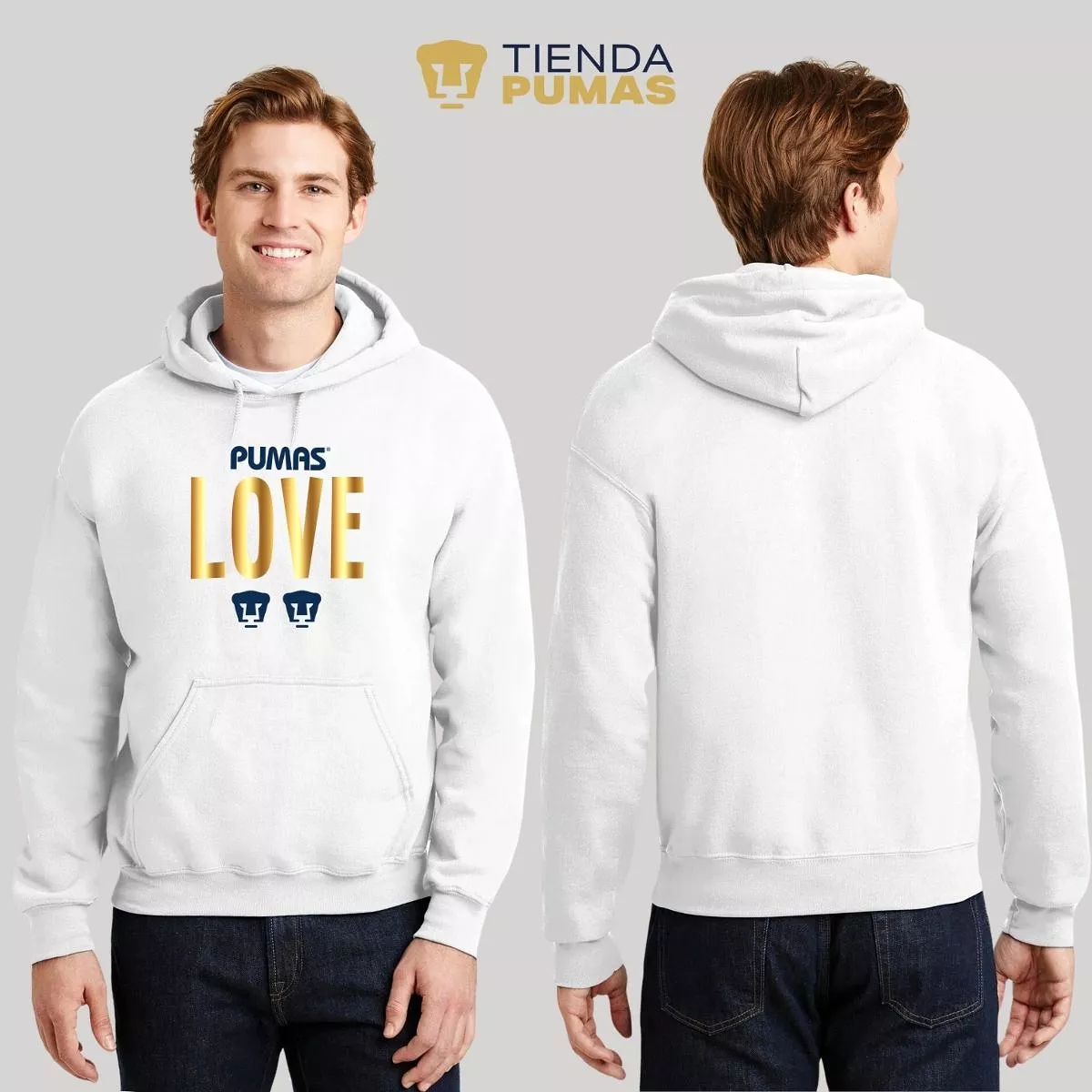 Sudadera para Hombre Hoodie Pumas UNAM Love