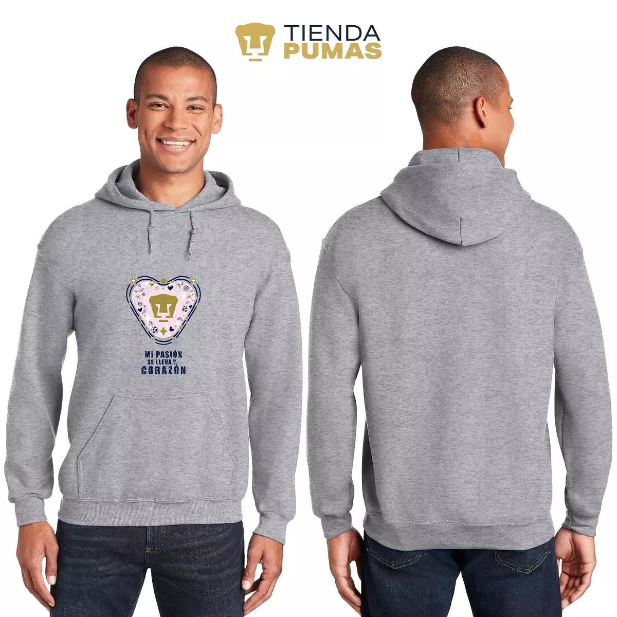 Sudadera para Hombre Hoodie Pumas UNAM Mi pasión