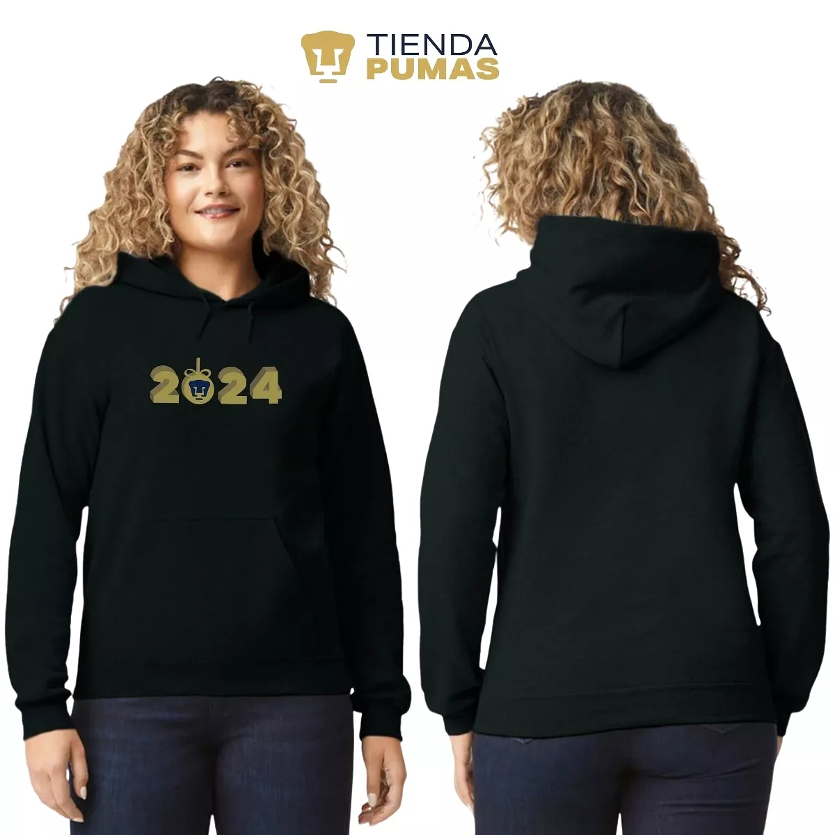 Sudadera Para Mujer Hoodie Pumas UNAM Ao Nuevo