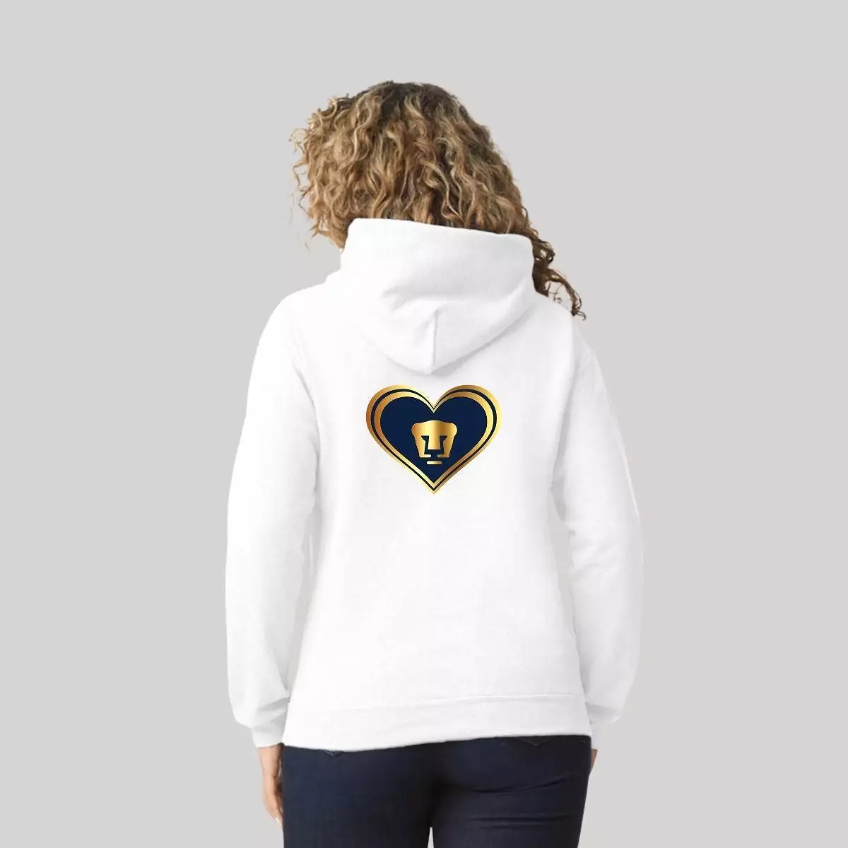 Sudadera para Mujer Hoodie Pumas UNAM Corazón Pumas