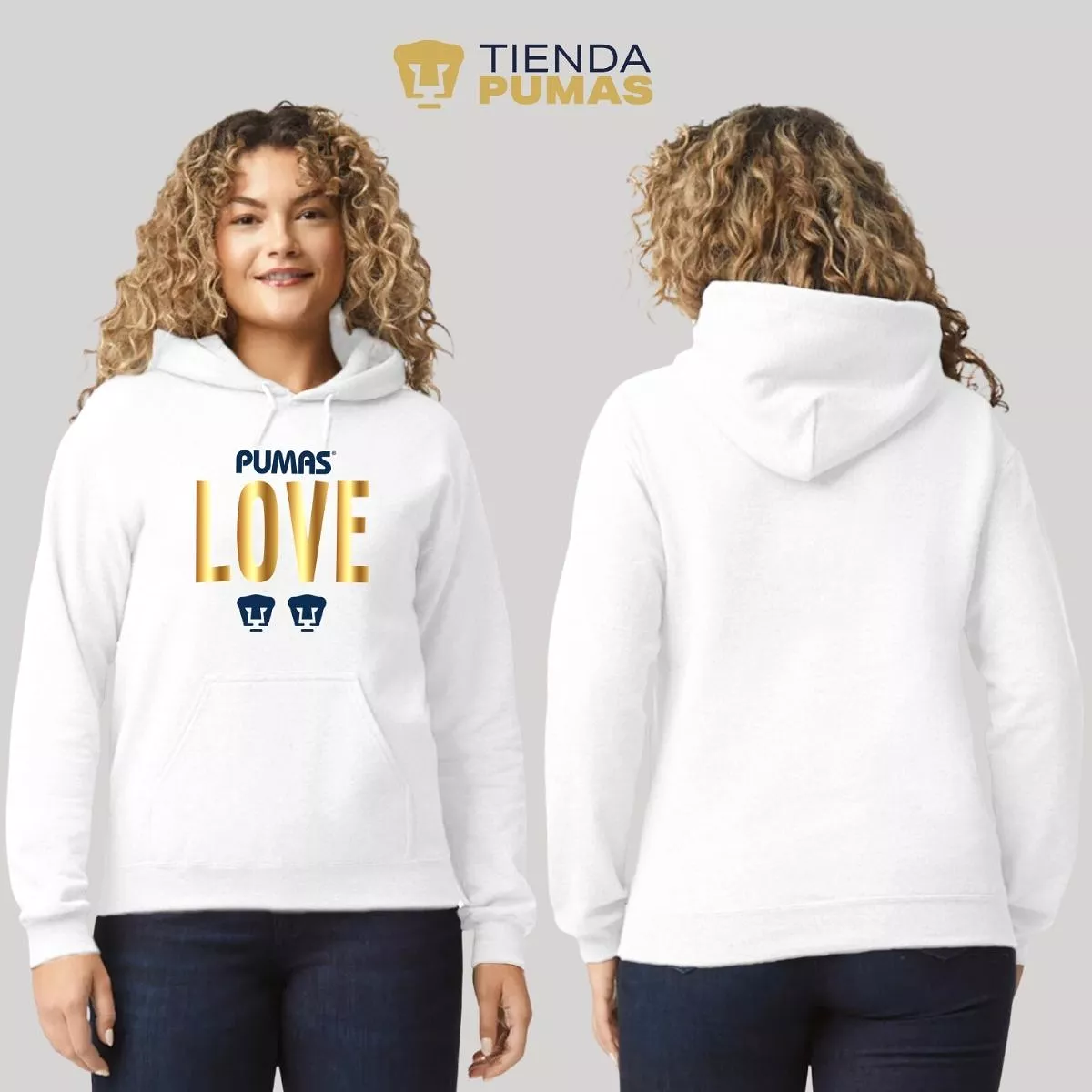 Sudadera para Mujer Hoodie Pumas UNAM Love