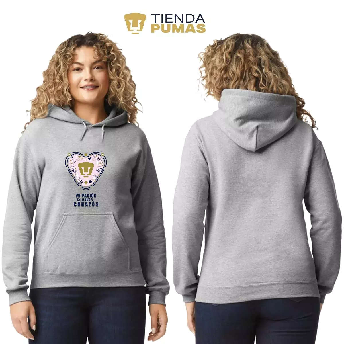 Sudadera para Mujer Hoodie Pumas UNAM Mi pasión