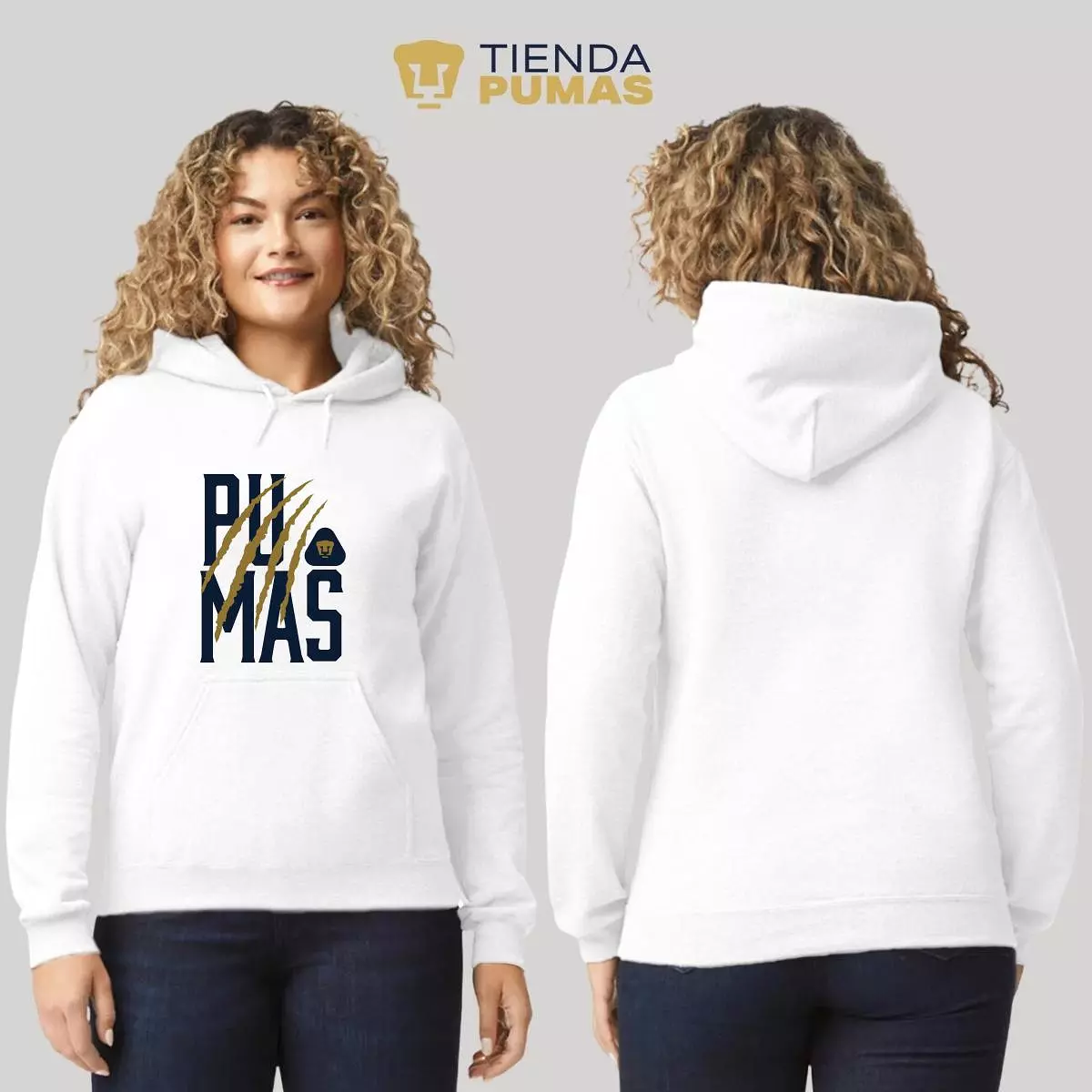 Sudadera para Mujer Hoodie Pumas UNAM Zarpazo