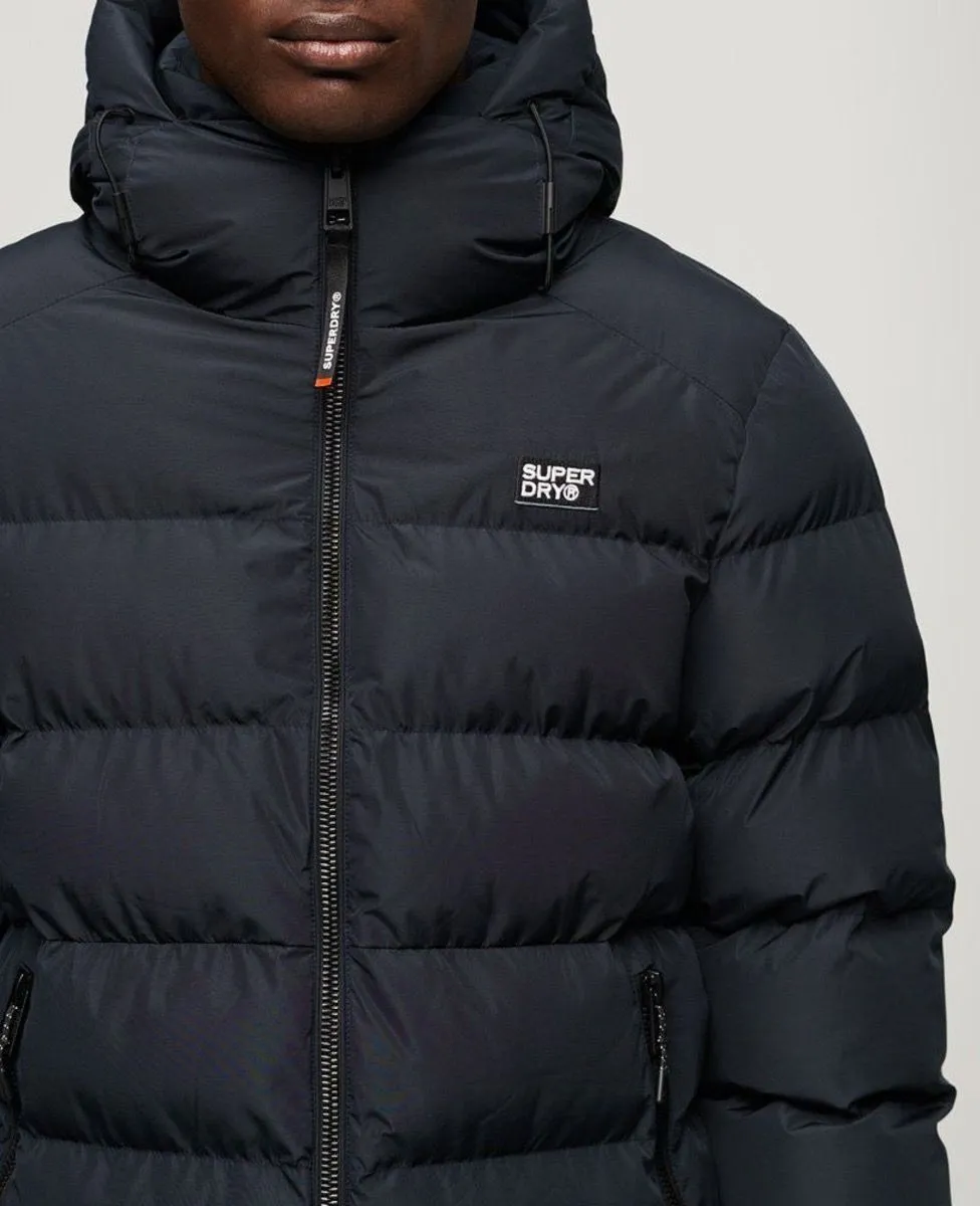 Superdry Hooded Sport Puffer Jacket Eclipse Navy