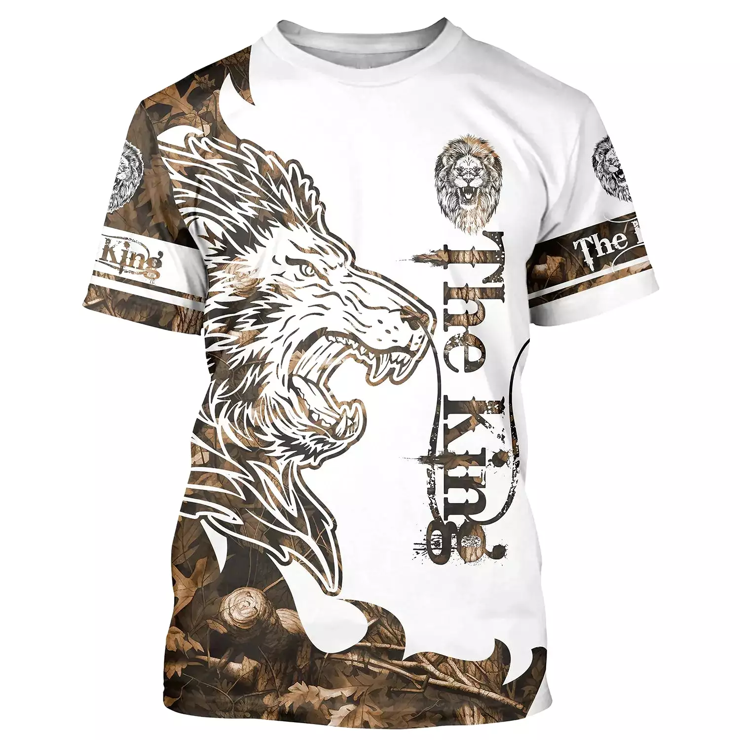 T-Shirt Graphique Lion - Royauté De La Faune - Design Nature Sauvage - CT22022448