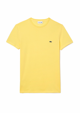 T-shirt  Lacoste col rond Lacoste Jaune