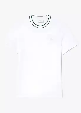 T-shirt  Lacoste en coton piqué blanc