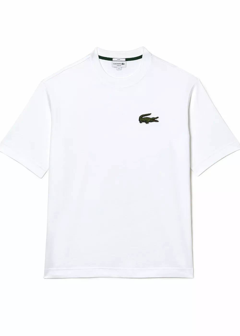 T-shirt  Lacoste loose fit avec grand crocodile blanc