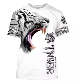 T-Shirt Tigre Rugissant - Design Sauvage - Mode Faune Aventure - CT22022449