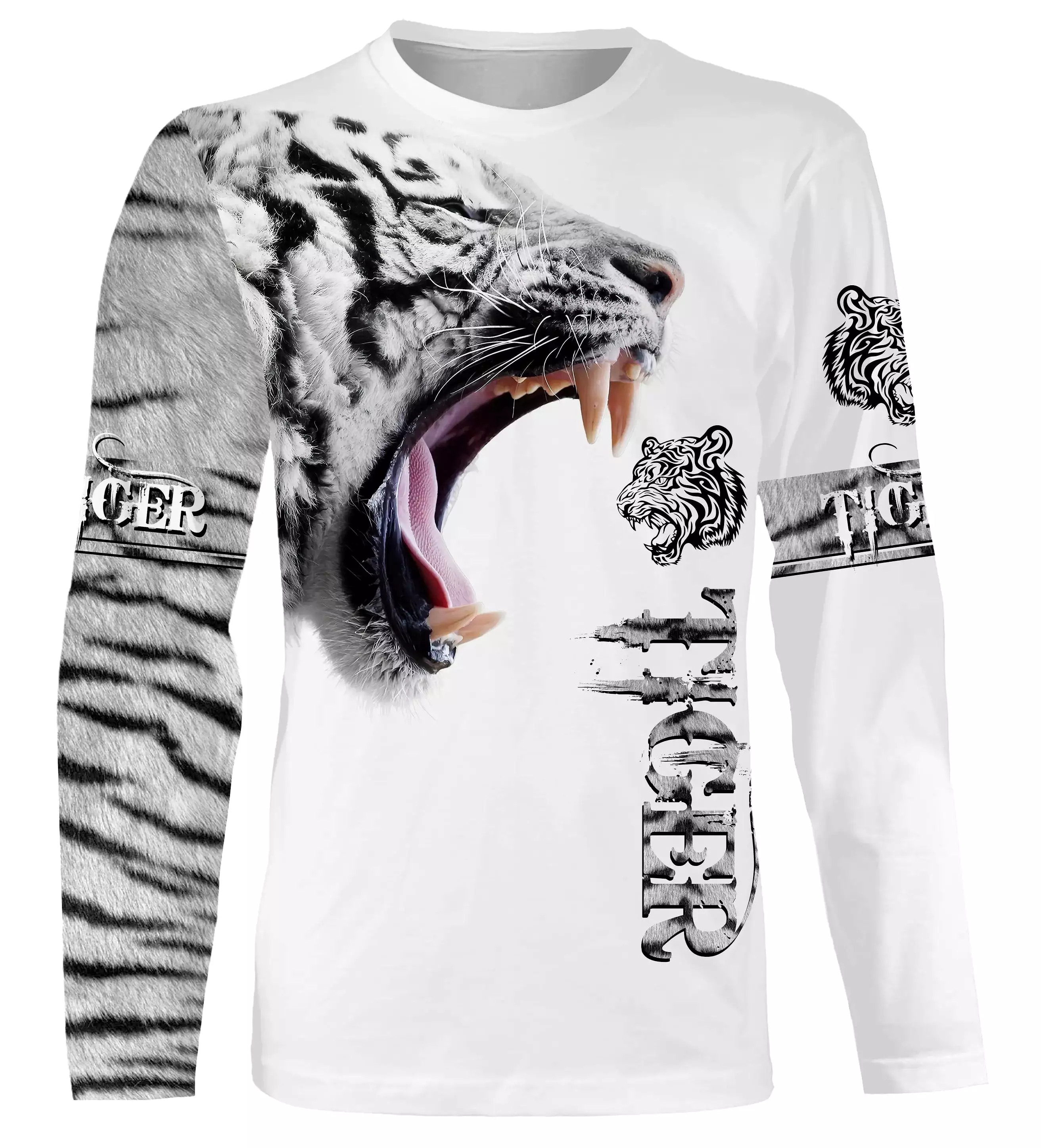 T-Shirt Tigre Rugissant - Design Sauvage - Mode Faune Aventure - CT22022449