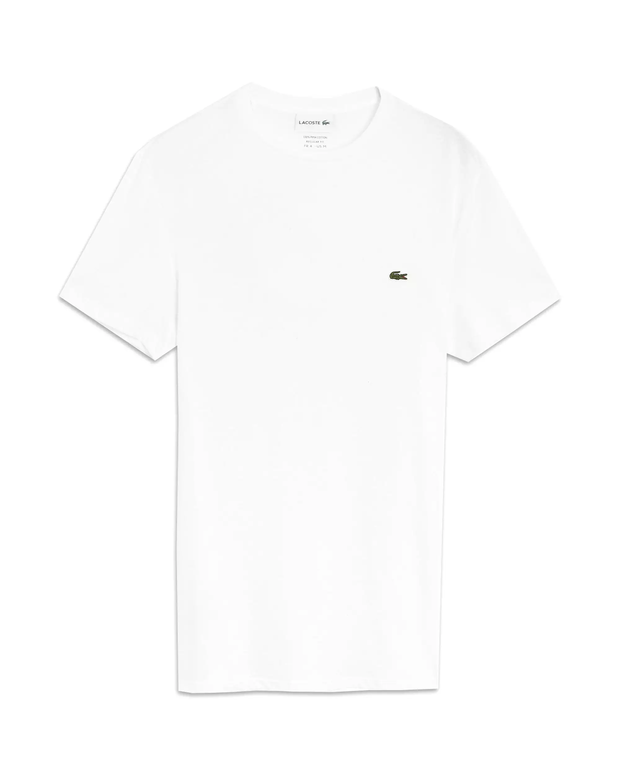 T-Shirt Uomo Lacoste Bianca Pima