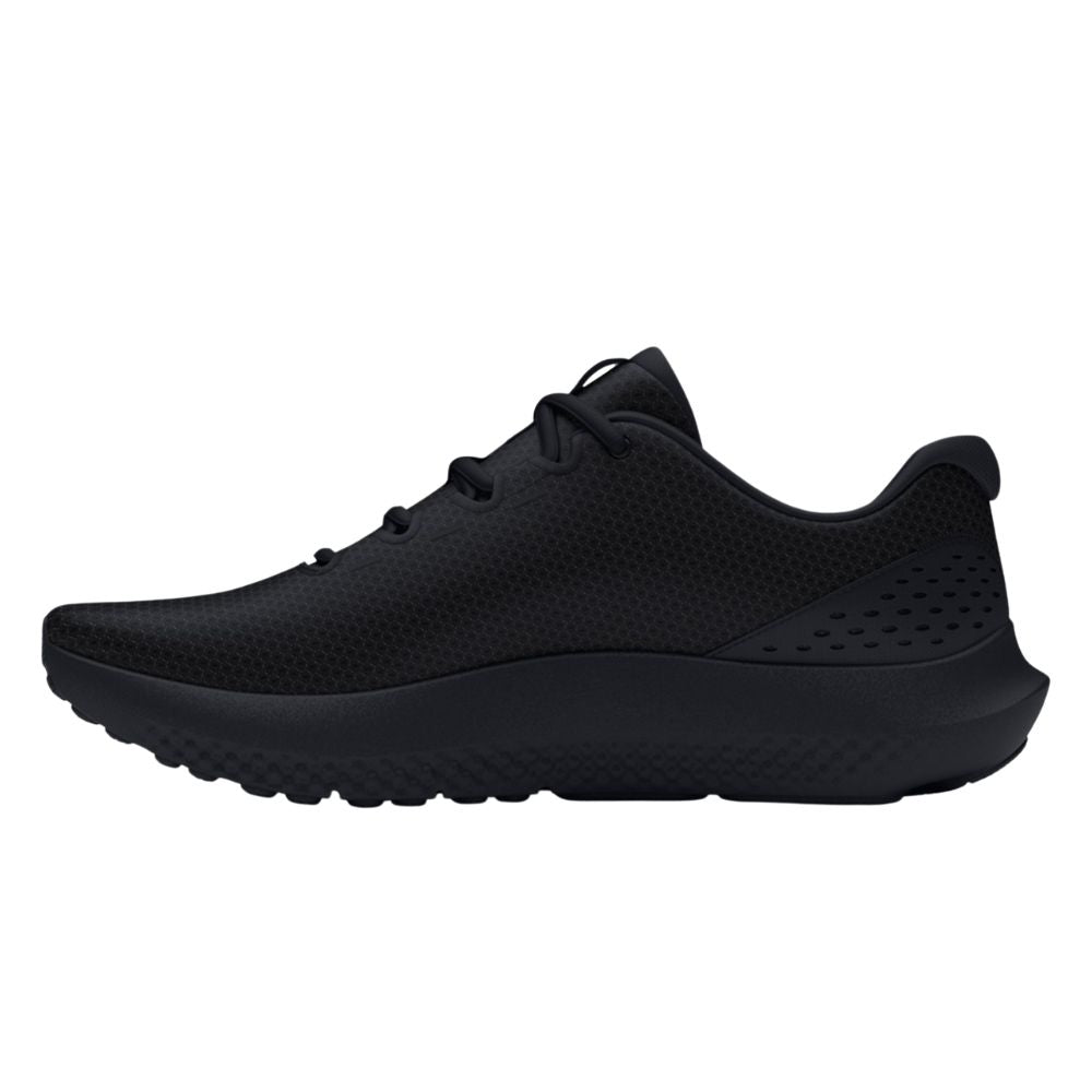 Under Armour Men's UA Charged Surge 4 Running Shoe - Black/Black/Black