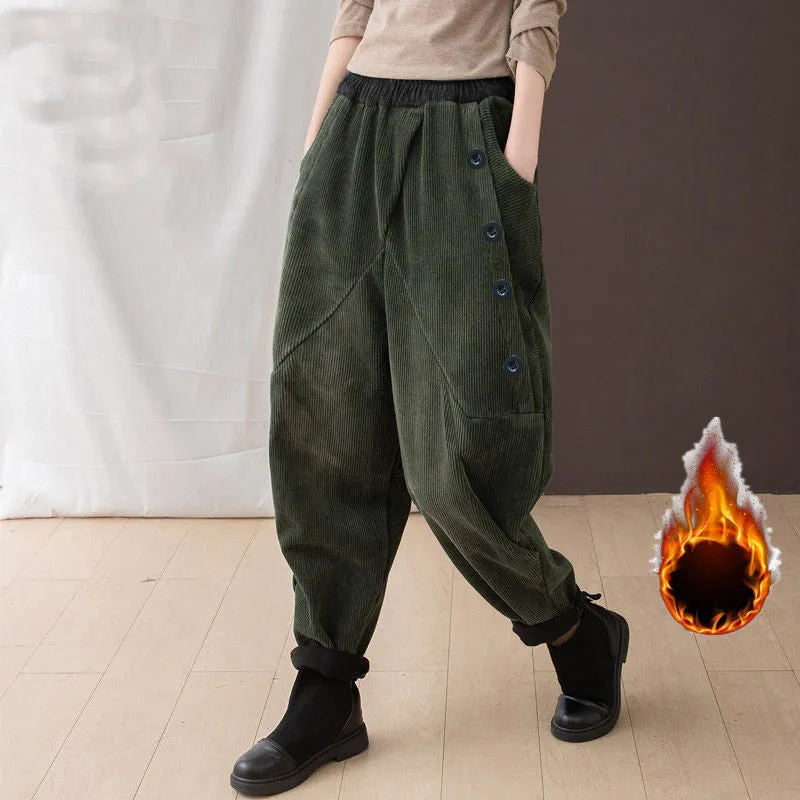 Women's Corduroy Harem Pants