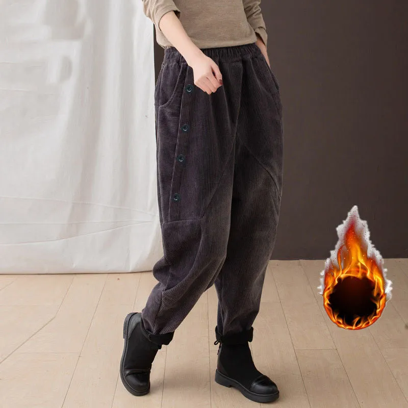 Women's Corduroy Harem Pants