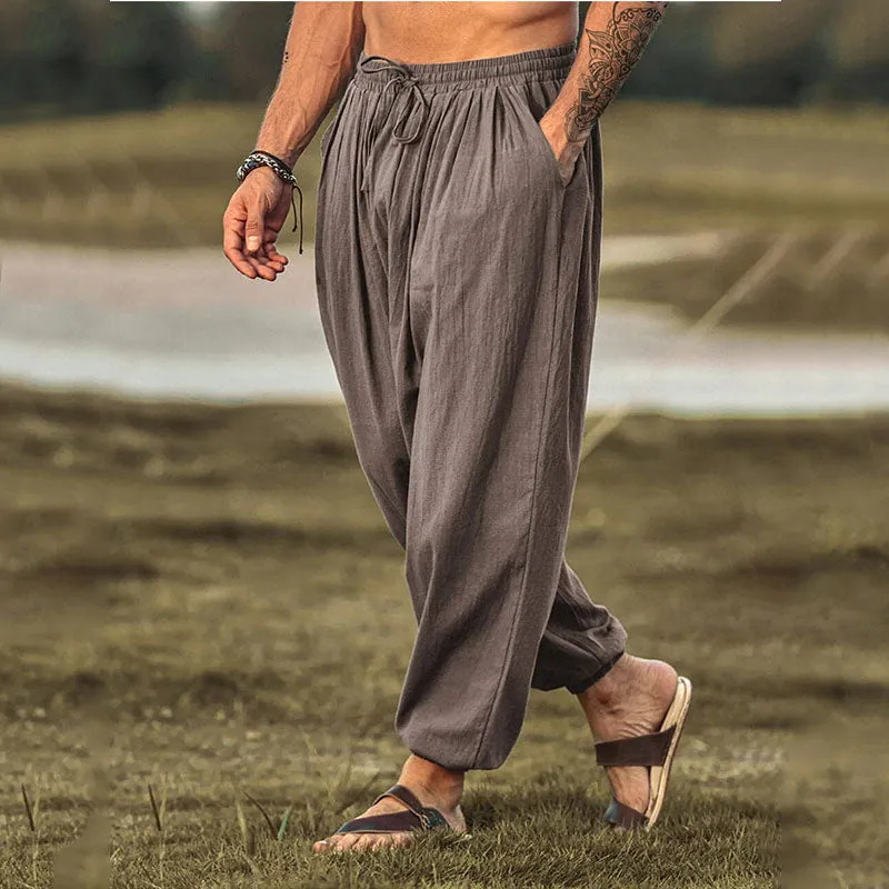 Xituodai - Mens Linen Harem Pants