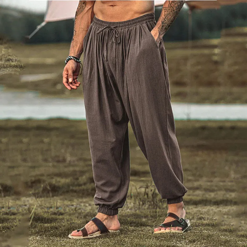 Xituodai - Mens Linen Harem Pants